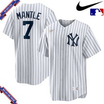 나이키 MLB 미키 맨틀 뉴욕 양키스 로드 쿠퍼스타운 컬렉션 플레이어 저지 화이트 899761