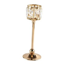 GHSHOP 현대 캔들 홀더 Candelabras 촛대 금속 촛대 식당 홈 웨딩 장식, 메탈 크리스탈, 큰 금
