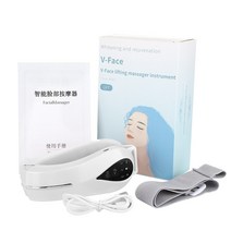 얼굴비대칭교정 페이셜 마사지 V 라인 리프트 업 벨트 더블 턱 슬리머 페이스 리프팅, 하얀, 협동사