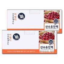어썸티 국산 산수유즙 진액 100ml x 30개입, 2박스