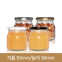 유리병 잼병 원형 YS500G(A) 82파이 (철마개), 철마개 골드, 1개