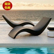 썬베드 리조트 라탄 야외 호텔 비치 펜션 의자 수영장, F