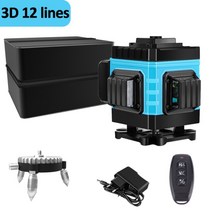 지적측량 gps측량기 레이저 포인터 레벨기거치대 광파기 레이저레벨기 레벨기 레이저줄자 레이저자 마킹기 레이저 레벨 1216 라인 4d 수직 녹색 레벨 360 수평 녹색 5, 협동사, DYL-HMY032