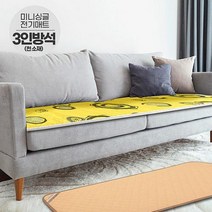 싸파 일월 미니 싱글 매트 천소재 3인용 전기 방석 장판 전기방석, 해당상품