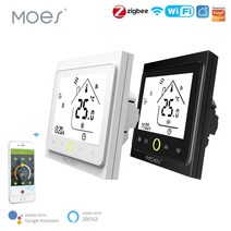 스마트 온도 제어 시스템 smart wifi thermostat temperature controller water electric warm floor heating water, 검은색, bht-002-통화(와이파이)