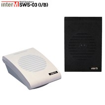 인터엠 INTERM 벽부형스피커 SWS-03 벽걸이 3W 6.5인치 안내방송 BGM재생, 1.SWS-03 - 블랙