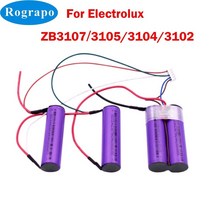 일렉트로룩스 ZB3102 ZB3104 ZB3105 ZB3106AK ZB3107 용 14.4V 3400mAh/2600mAh 리튬 이온 배터리 팩 로봇 진공 청소기 플러그 포함, [01] 2800mAh