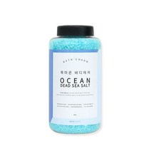 바스참 이스라엘 사해소금1KG 오션 입욕제 용기형 반신욕 족욕, 이스라엘 사해소금 오션 1KG [가는입자]