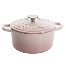 Crock-Pot Artisan 라운드 에나멜 주철 더치 오븐 47L(5쿼트) 블루, 7-Quart, Blush Pink