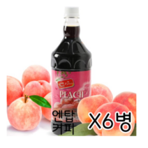 스위트코리아 복숭아 1000ml X 6개/액상음료 과일음료 원액 복숭아아이스티, 60개