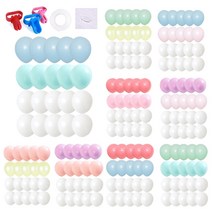 마카롱 풍선 20P 세트 케익 가랜드 고급스러운 컬러 파티용품 돌잔치 브라이더샤워 프로포즈 생일 이벤트 행사 축하 실내 풍선 장식 생일파티용품 화이트데이 기념, 2color/블루