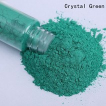 펄물감 아크릴물감대용량 10g 운모 파우더 에폭시 수지 염료 진주 안료 천연 운모 미네랄 수제 비누 착색, 44 Crystal Green