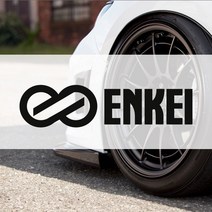 ENKEI 엔케이휠 스티커 데칼, 60x15mm, 노랑