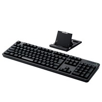 ELECOM Bluetooth 풀 키보드 숫자 키패드 부착 멤브레인식 스탠드 부착 멀티 페어링 대응 iPad Surface 블랙 TK-FBM112BK