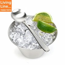 Kitchen 스텐 샤틴 디저트 빙수 스푼 아이스크림 업소용 디저트 팥빙수 수저 시리얼 숟가락, ♥Kitchen_밀라노 빙수수저♥, 1개