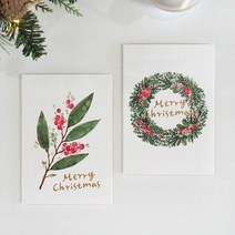 크리스마스 카드 카드 문구용카드 종이카드 손편지카드 크리스마, 타입:리스