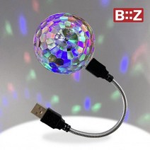 비즈모아코리아 BiiZ USB 미러볼 360도 조명 소리감응 음향 음성 박수소리도 반응하는 노래방미러볼 무드등 수면등 수유등, 이미지참조
