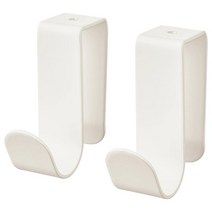 이케아 레테트 클립형 후크2P 화이트 5x1.8x4.7cm 스틸에폭시코팅, 없음