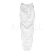 KJ 방진복 하의(포켓 1개) 제전복 무진복 제전방진복 클린복 크린룸 반도체 정전기방지 작업복 바지, 화이트-M(90)