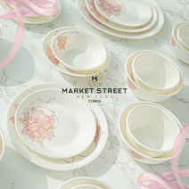 코렐 MSNY 피오니부케 2인 4인 6인 10인 혼밥 신혼 그릇 세트, 04원형접시(중)