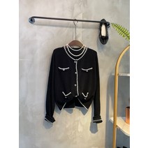 씨샵인더룸 / 케루 배색 라인 라운드넥 가디건 3color