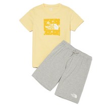 [노스페이스] 키즈 파티 크류 세트 NT7UN13T_LYE