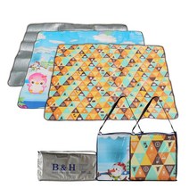휴대용 은박 칼라 엠보 방수 피크닉 돗자리 매트 (가방포함) 소확행몰, 은박돗자리/130X148