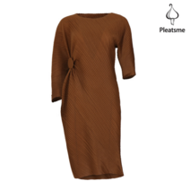 플리츠미 플리츠미 빅버튼 사선주름 원피스