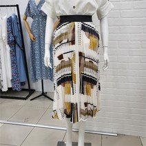 해리앤 DP01 에스닉 아코디언 주름 스커트 HNS5601