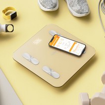 체중계 스마트 체성분 옐로우