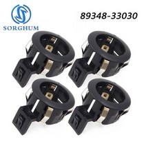 지게차후방감지기 굴삭기 후방경보기 SORGHUM 8934833030 4 1pc 도요타 코롤라 캠리 위시 FJ 크루저 툰드라 후면 범퍼 주차 센서 브래킷 리테이너 블랙, 89348-33030-4+기타