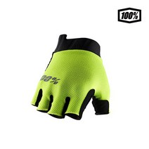 [100%] 백퍼센트 엑시다 젤 자전거 반장갑 글로브, 여성용블랙