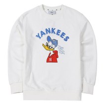 MLB 남녀공용 풀 오버 맨투맨 3AMTD1014-50IVS