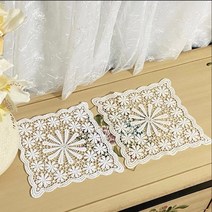 지니레이스 사각 코스모스파티 레이스 도일리, 화이트