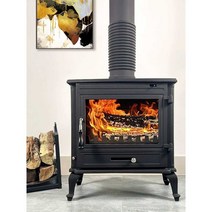 대형 화목 난로 가정용 난방 불멍 전원주택 벽난로