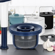 국산 손잡이 물빠짐 분리형 음식물쓰레기통 싱크대 음식물탈수 주방 잔반처리, 2L올그레이