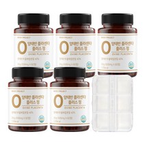 바디프로젝트 발효 양태반 플라센타 플러스 500mg x 60정 (2개월분) + 알약케이스 세트, 5개(10개월분) 300정