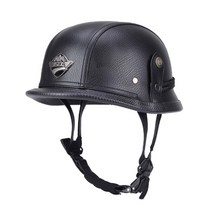 빈티지 레트로 엔틱 오토바이 할리 데이비슨 바이크 대형 대두 빅사이즈 여름 헬멧 핼멧 하이바 오픈페이스 반모 독일군 가죽 대형 빅사이즈 가죽 반모 65cm, AA