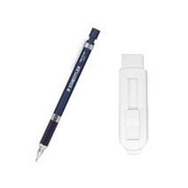 스테들러 메탈 제도샤프 네이비 바디 925-35 + 슬라이딩 지우개 화이트 세트, 1세트, 0.3mm