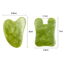 천연 제이드 과샤 스크래핑 플레이트 마사지 페이스 구아샤 슬리밍 뷰티 넥 씬 리프트 도구, 08 guashaA U