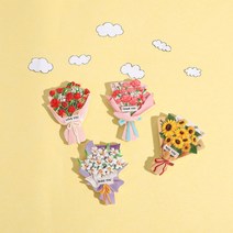 [바보사랑] 꽃다발 냉장고 자석, 선택:해바라기, 상세 설명 참조