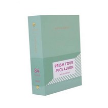 인생네컷 콜북 정리 하루필름 앨범 4X6 동시 수납 포토북, 민트라떼(4X6 네컷 동시수납), 84매