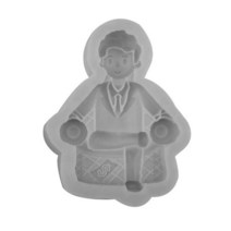 레그프레스 파워 멀티랙 레그컬 비누 만들기 용품 케이크 장식 도구 다리 위로 남자 돈 가방 모양 실리콘, 01 GY-1