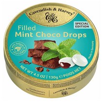 Cavendish & Harvey 캐빈디쉬앤하비 독일 필드 민트 초콜릿 드롭 캔디 사탕 130g 4팩