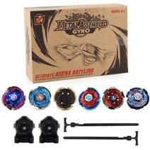 베이블레이드 팽이추천 6 개상자 퓨전 베이 블레이드 버스트 세트 메탈 갤럭시 페가시스, 1 세트