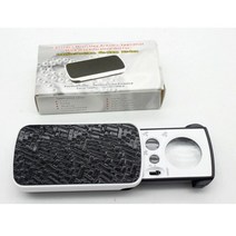 휴대용 위폐 위조지폐 감별기 어르신 부모님 선물 UV LED 램프 조명 30배 60배 90배 광학 확대경 화이트