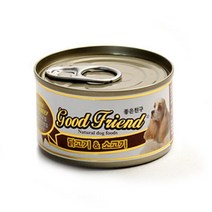 사료 독 닭고기 & 소고기 캔 100g 푸들 몰티즈 골든리트리버 화이트테리어 시츄 보더콜리 비숑 불도그 퍼그