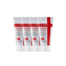 썬월드 수퍼 기능성 선크림 50ml 4개 SPF50+ PA+++ 워터프루프