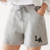 인디오 1+1 여성용 LA 트레이닝 코튼 밴딩 팬츠 NZC4061