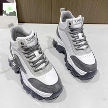 하이탑 여성 운동화 키높이 블랙 굽높은 레드 슈즈